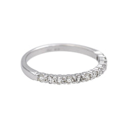 Bague Alliance en or blanc et diamants - Castafiore