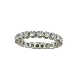 Bague Alliance en or blanc et diamants - Castafiore