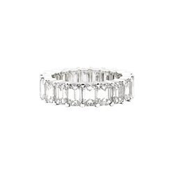 Bague Alliance en or blanc et diamants - Castafiore