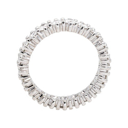 Bague Alliance en or blanc et diamants - Castafiore