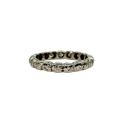 Bague Alliance en or blanc et diamants - Castafiore
