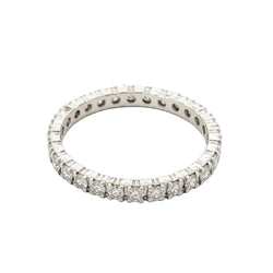 Bague Alliance en or blanc et diamants - Castafiore
