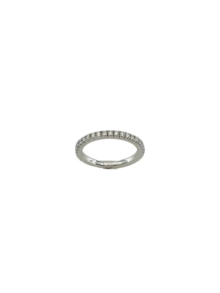 Bague Alliance en or blanc et diamants - Castafiore