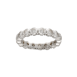 Bague Alliance en or blanc et diamants - Castafiore