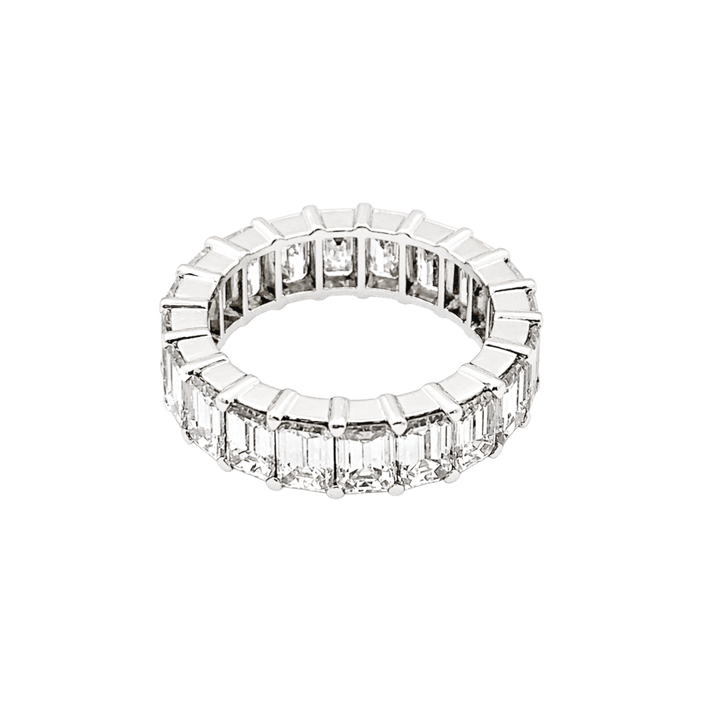 Bague Alliance en or blanc et diamants - Castafiore