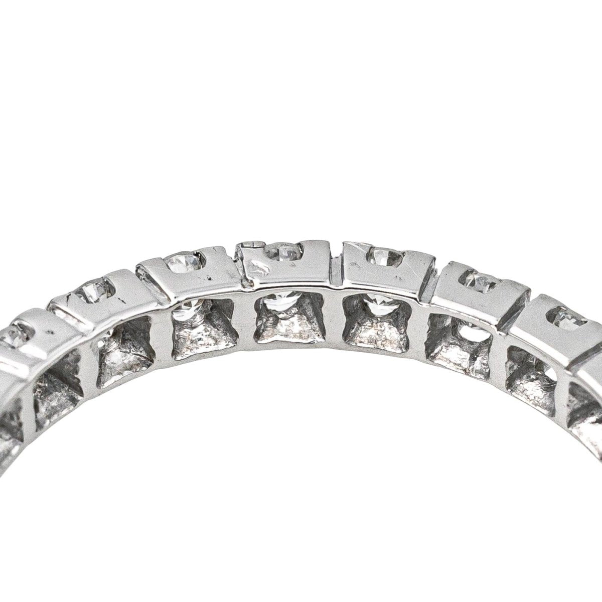 Bague Alliance en or blanc et diamants - Castafiore