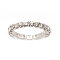 Bague Alliance en or blanc et diamants - Castafiore
