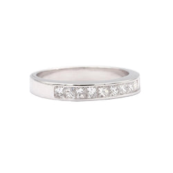 Bague Alliance en or blanc et diamants - Castafiore