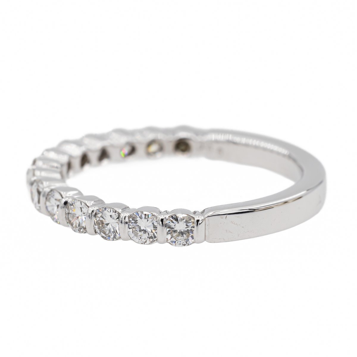 Bague Alliance en or blanc et diamants - Castafiore