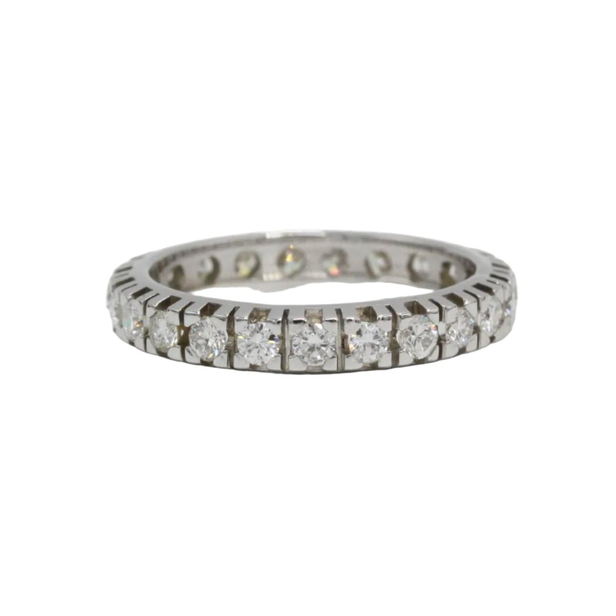 Bague Alliance en or blanc et diamants - Castafiore