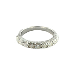 Bague Alliance en or blanc et diamants - Castafiore