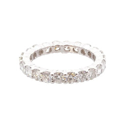 Bague Alliance en or blanc et diamants - Castafiore