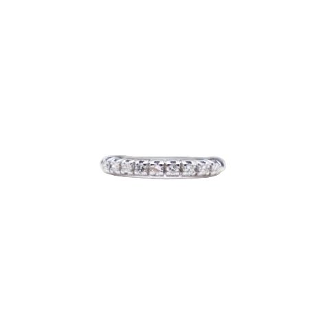 Bague Alliance en or blanc et diamants - Castafiore