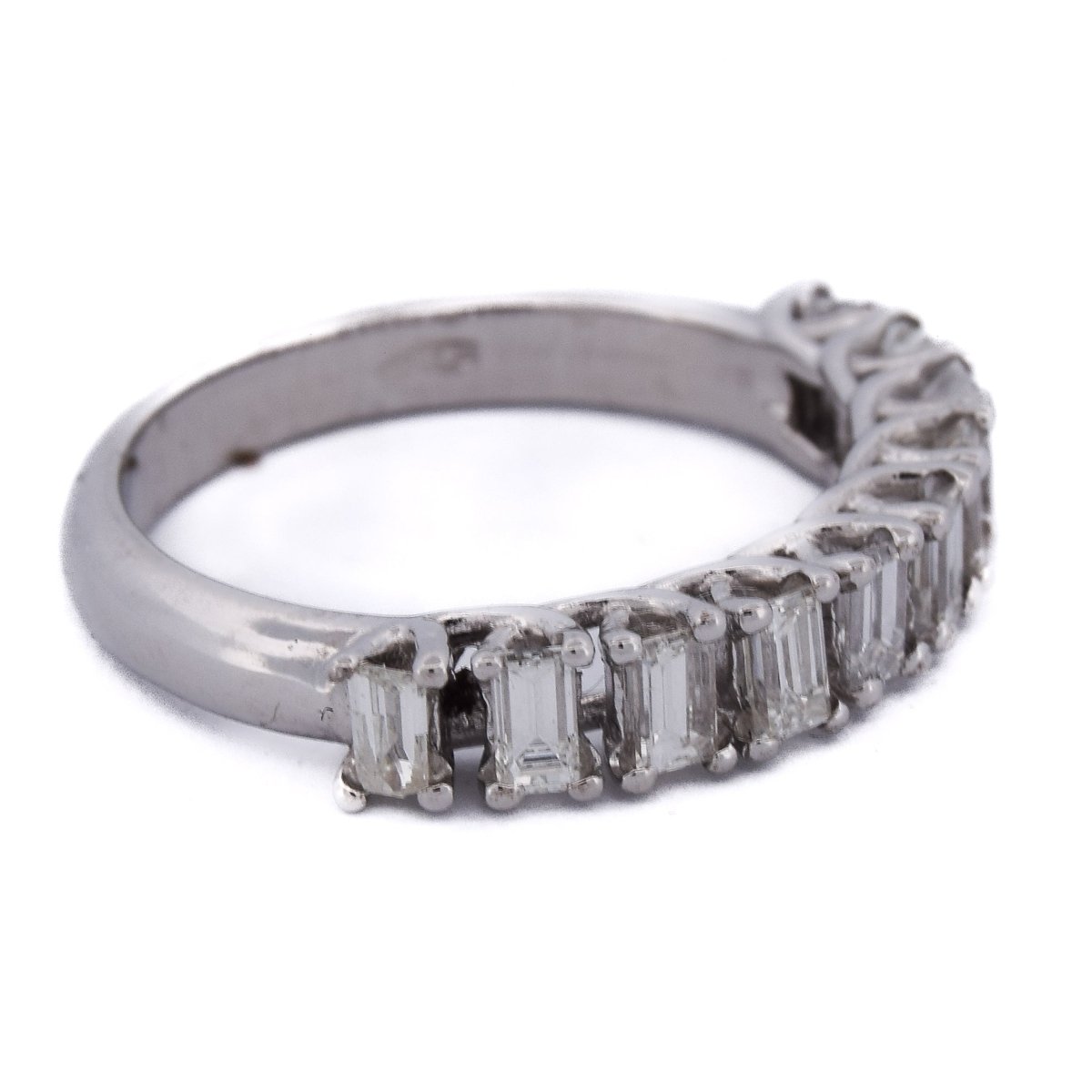 Bague Alliance en or blanc et diamants - Castafiore
