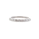 Bague alliance en or blanc et diamants - Castafiore