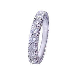Bague Alliance en or blanc et diamants - Castafiore