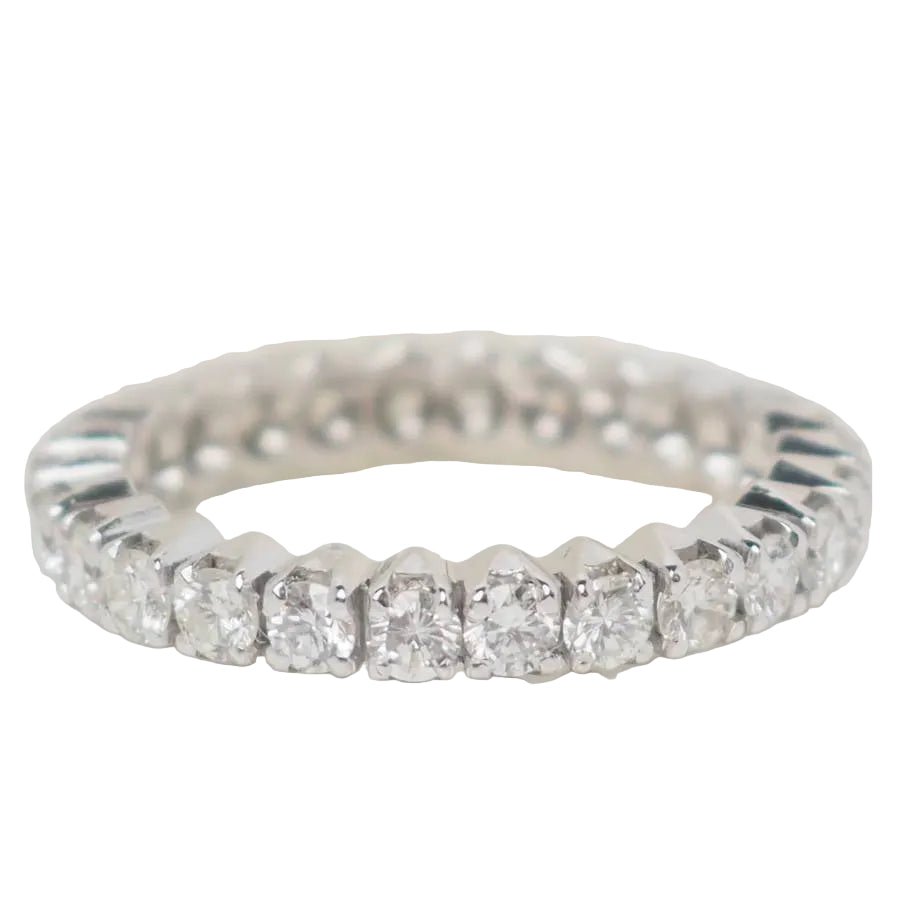 Bague Alliance en or blanc et diamants - Castafiore