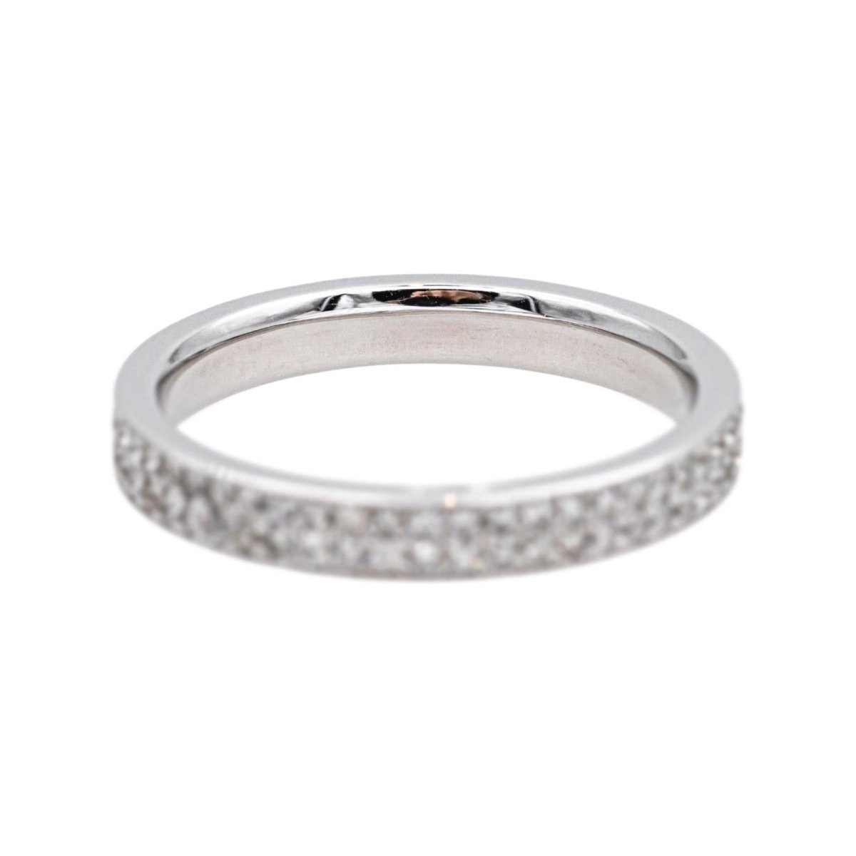 Bague Alliance en or blanc et diamants - Castafiore