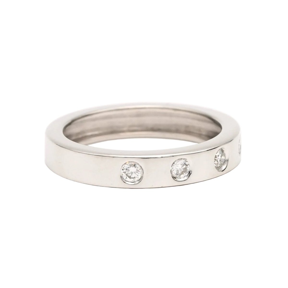 Bague Alliance en or blanc et diamants - Castafiore