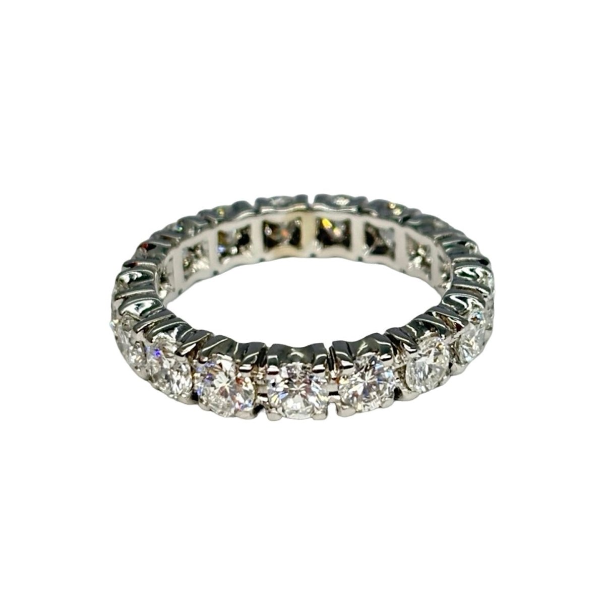 Bague Alliance en or blanc et diamants - Castafiore
