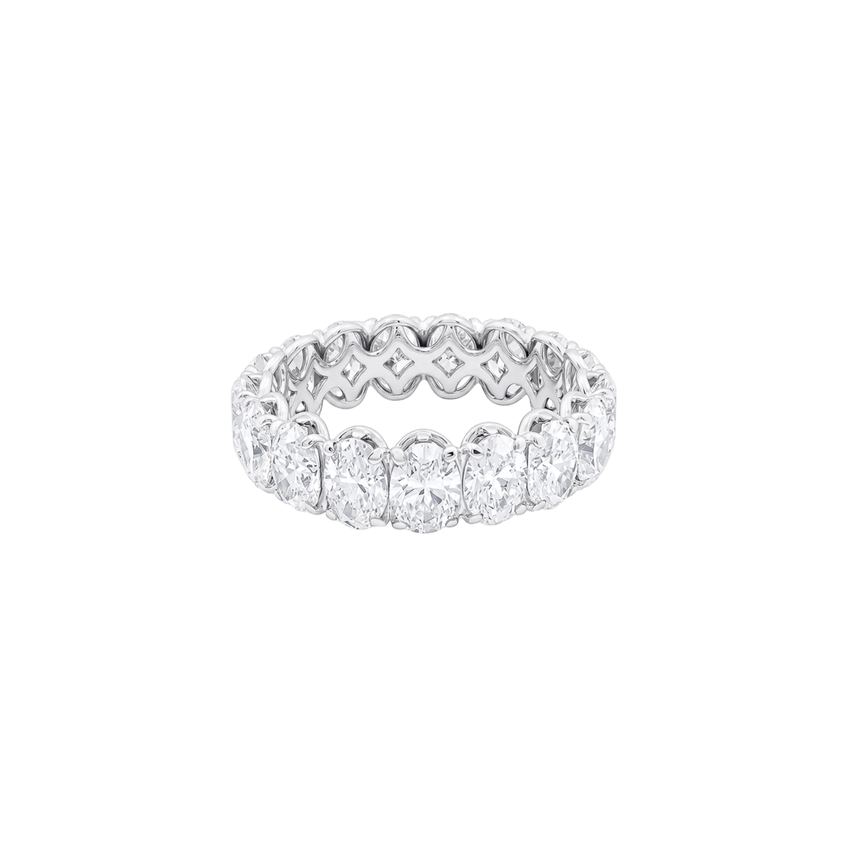 Bague Alliance en or blanc et diamants - Castafiore