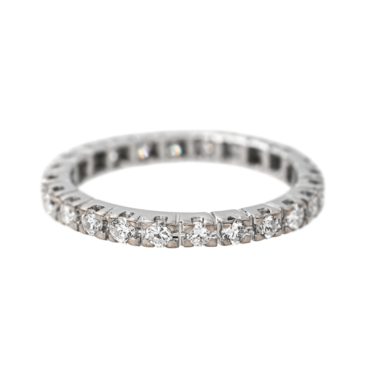 Bague Alliance en or blanc et diamants - Castafiore