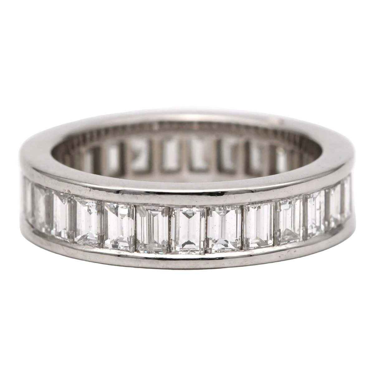 Bague Alliance en or blanc et diamants - Castafiore