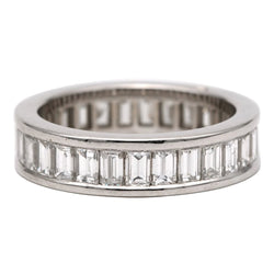 Bague Alliance en or blanc et diamants - Castafiore