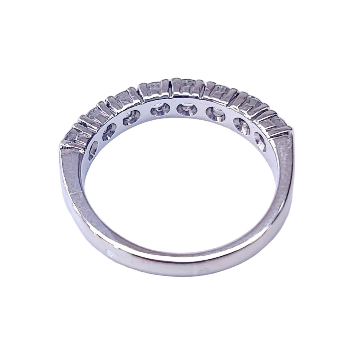 Bague Alliance en or blanc et diamants - Castafiore