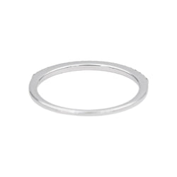 Bague Alliance en or blanc et diamants - Castafiore