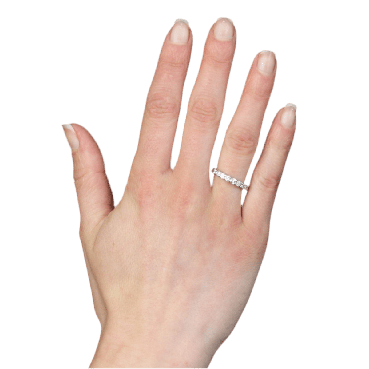 Bague Alliance en or blanc et diamants - Castafiore