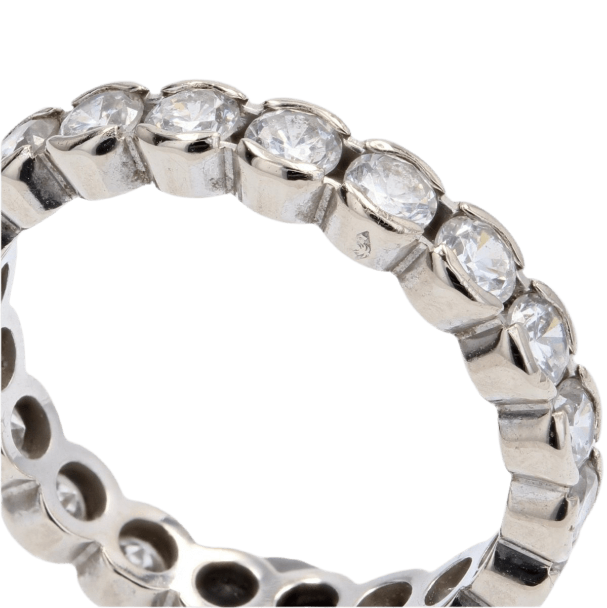 Bague Alliance en or blanc et diamants - Castafiore