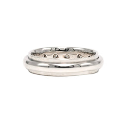 Bague Alliance en or blanc et diamants - Castafiore