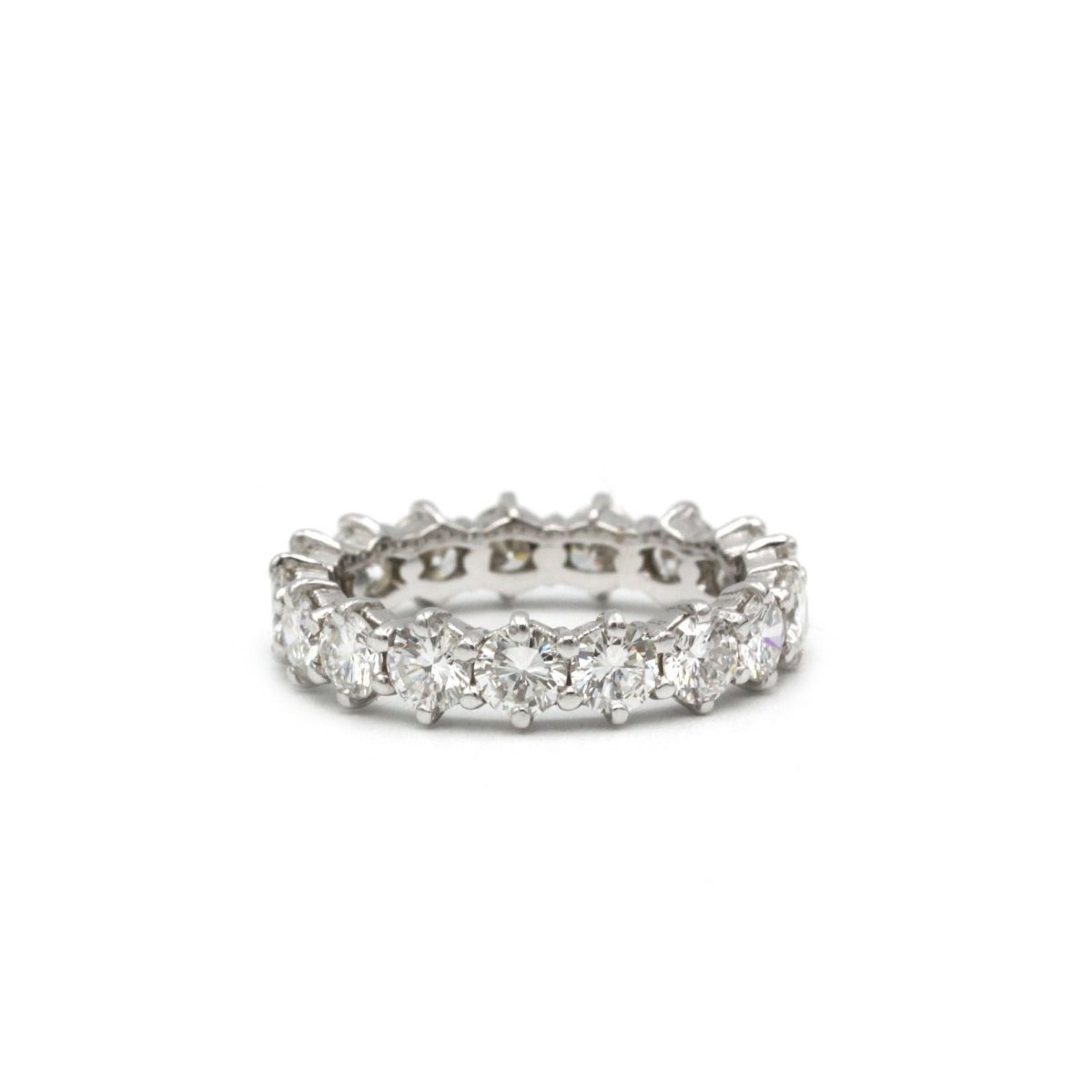 Bague Alliance en or blanc et diamants - Castafiore