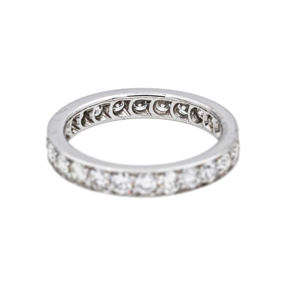 Bague Alliance en or blanc et diamants - Castafiore