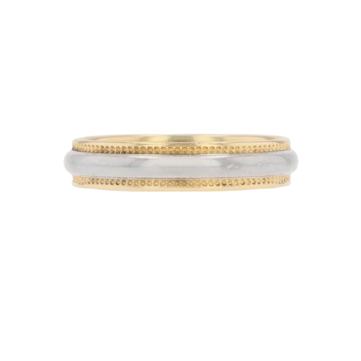 Bague Alliance en or blanc et or jaune - Castafiore