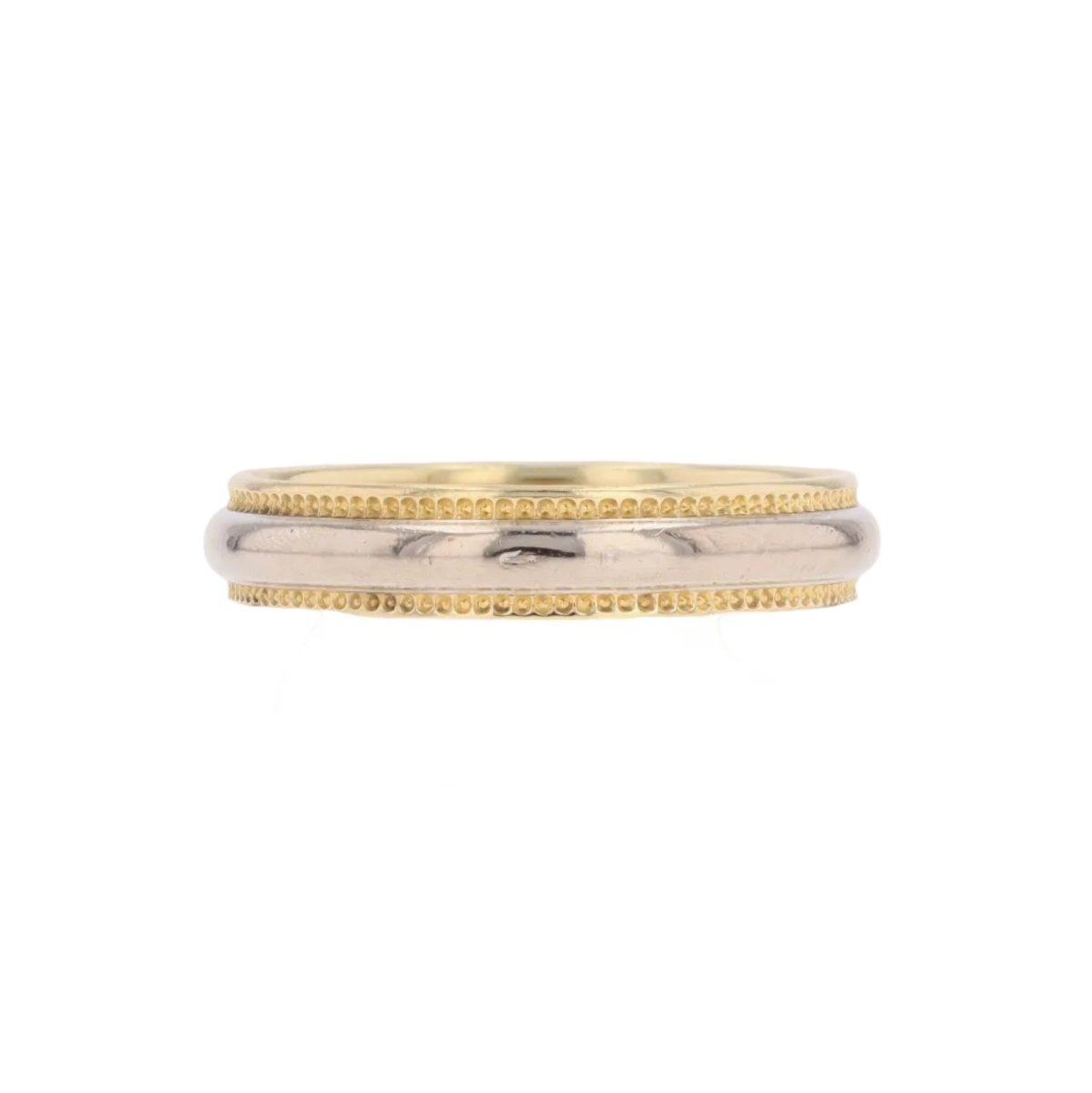 Bague Alliance en or blanc et or jaune - Castafiore