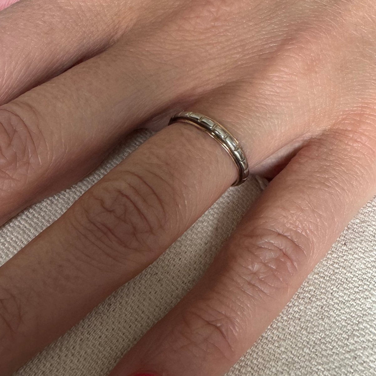 Bague Alliance en or blanc et or rose - Castafiore