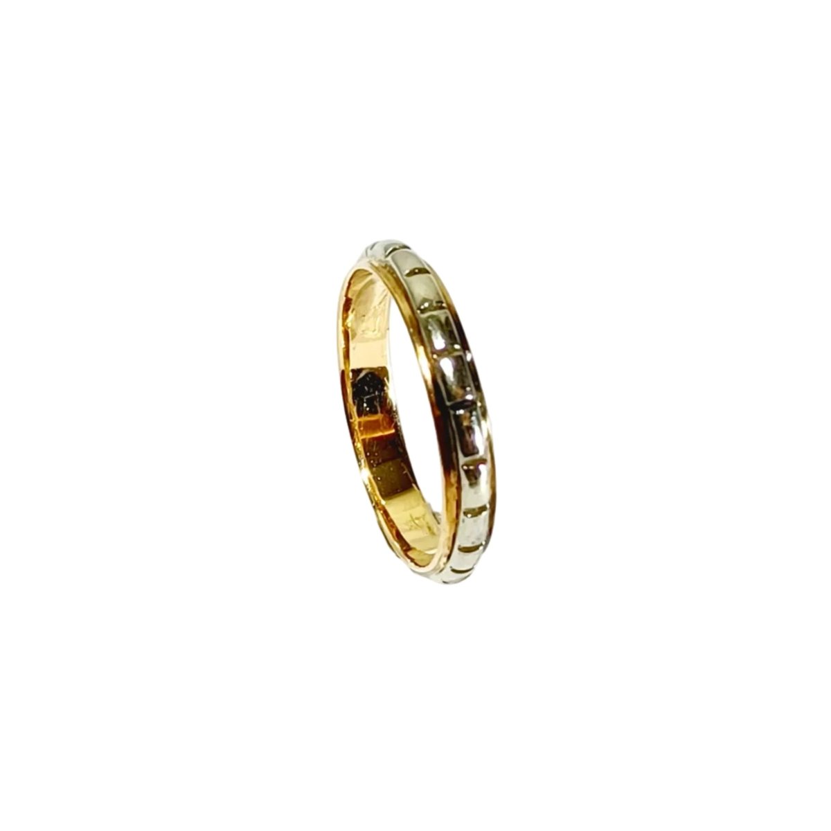 Bague Alliance en or blanc et or rose - Castafiore