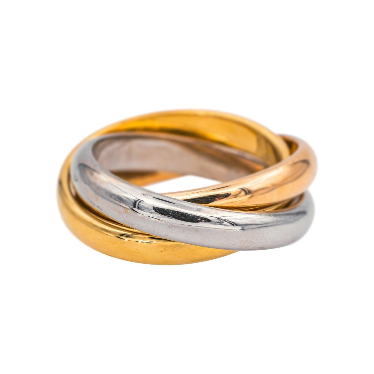 Bague Alliance en or blanc, or jaune et or rose - Castafiore