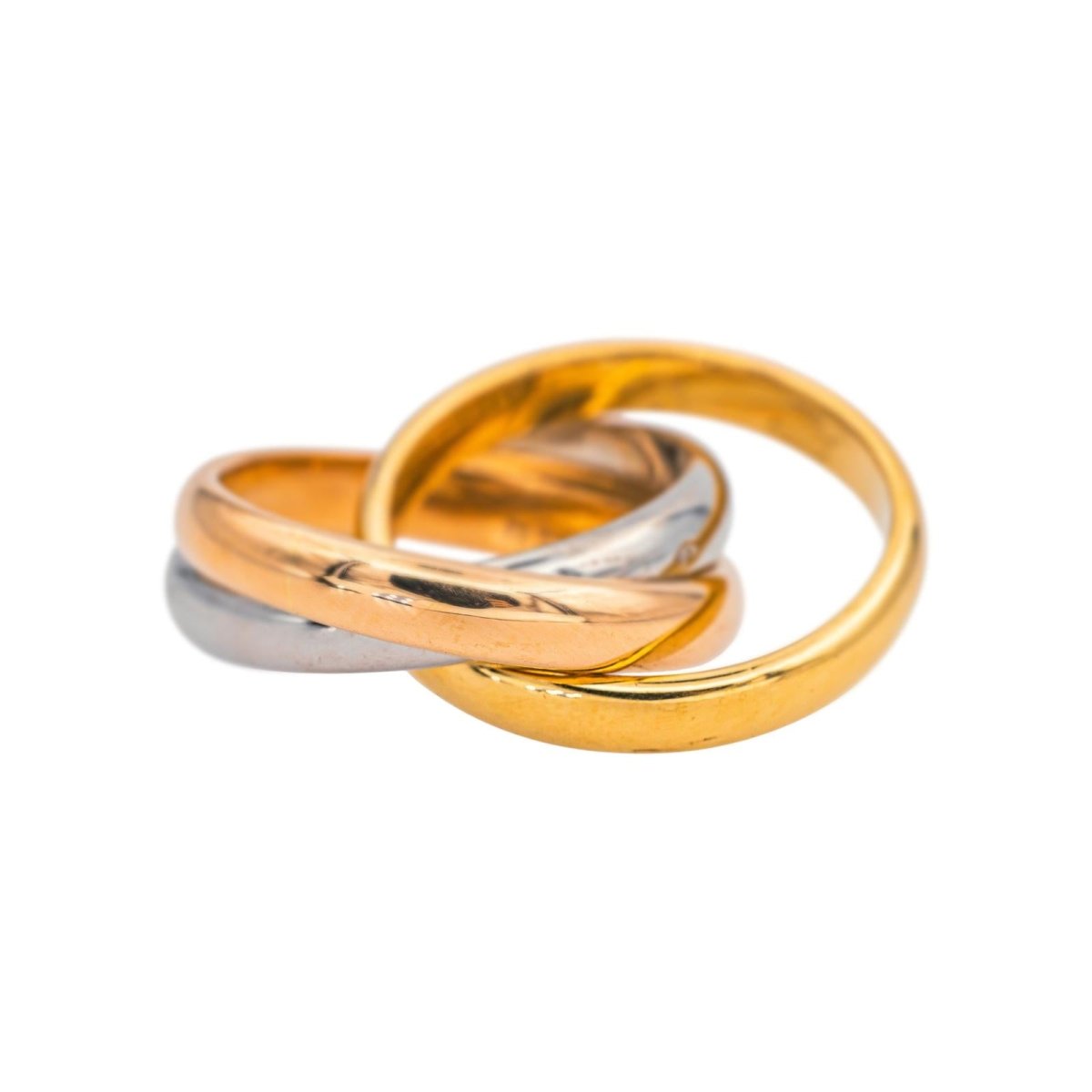 Bague Alliance en or blanc, or jaune et or rose - Castafiore