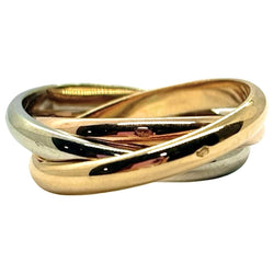 Bague Alliance en or blanc, or jaune et or rose - Castafiore