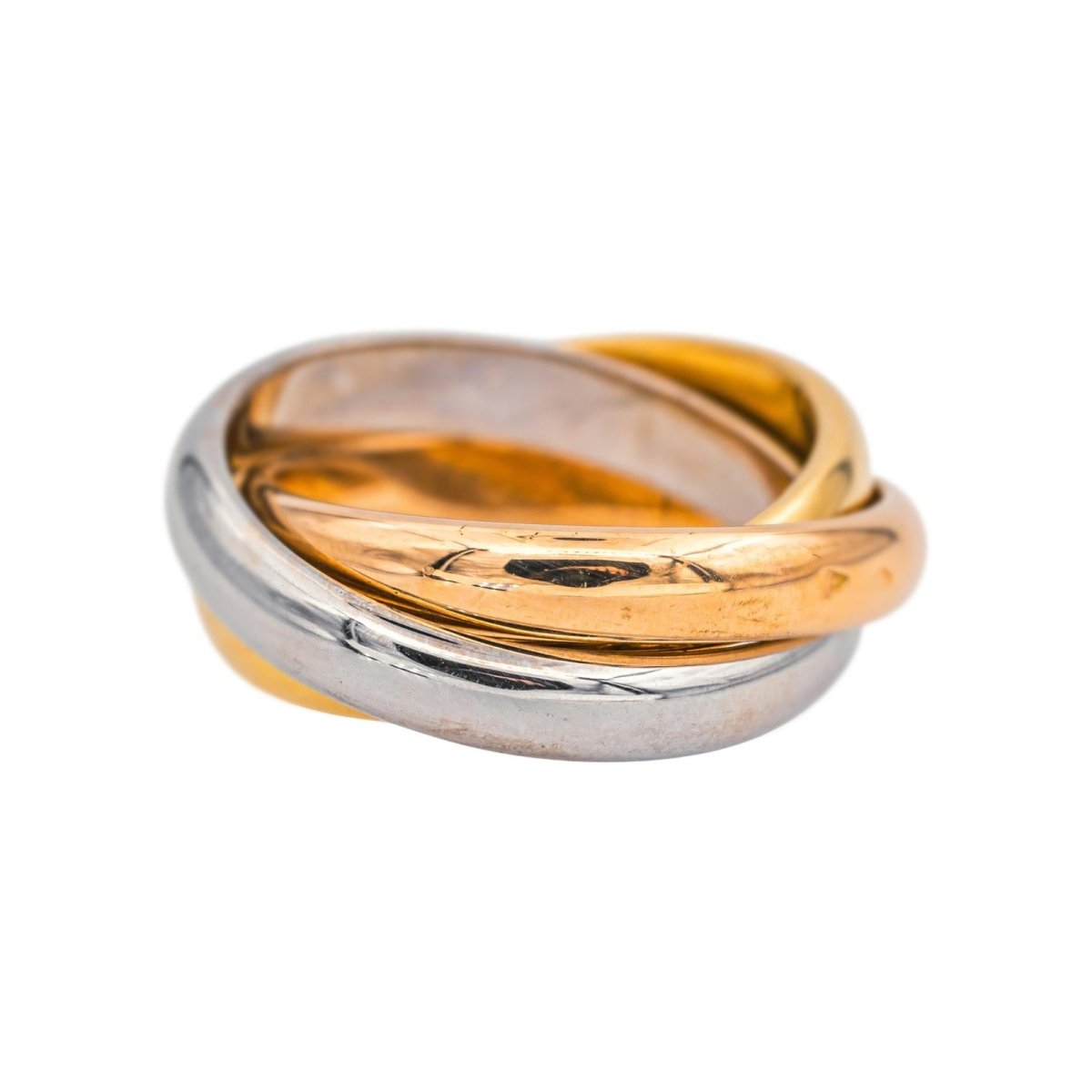 Bague Alliance en or blanc, or jaune et or rose - Castafiore