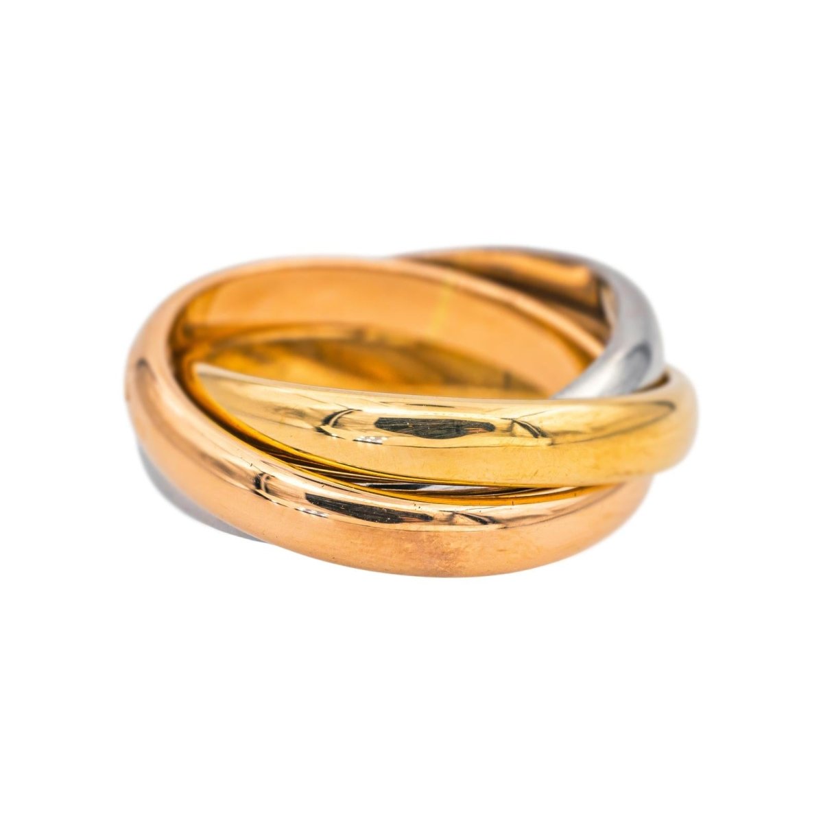 Bague Alliance en or blanc, or jaune et or rose - Castafiore