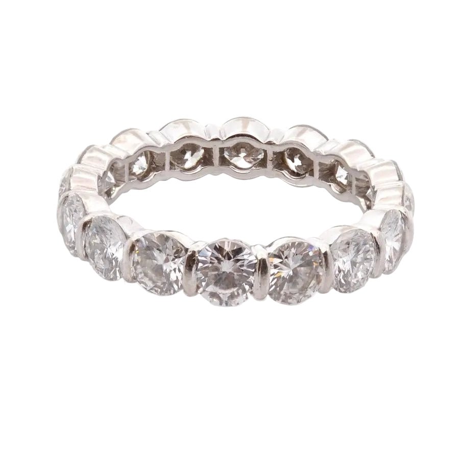 Bague Alliance en or blanc, platine et diamants - Castafiore
