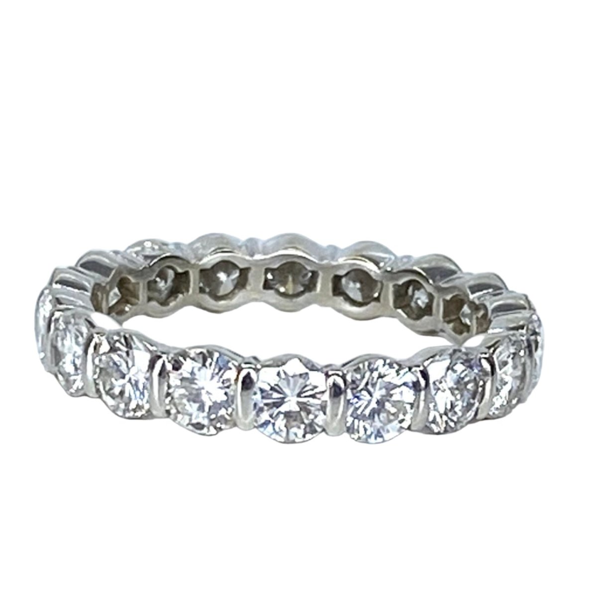 Bague Alliance en or blanc, platine et diamants - Castafiore