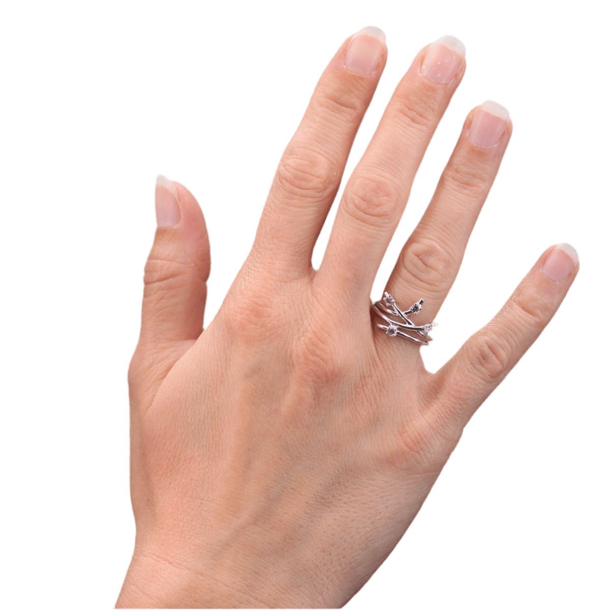 Bague Alliance en or blanc, saphirs et diamant - Castafiore