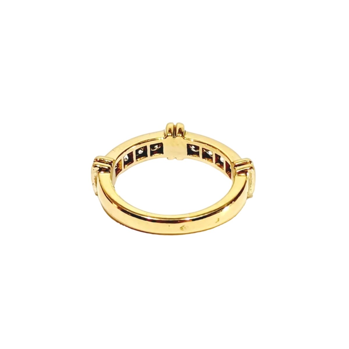 Bague Alliance en or champagne et diamants - Castafiore