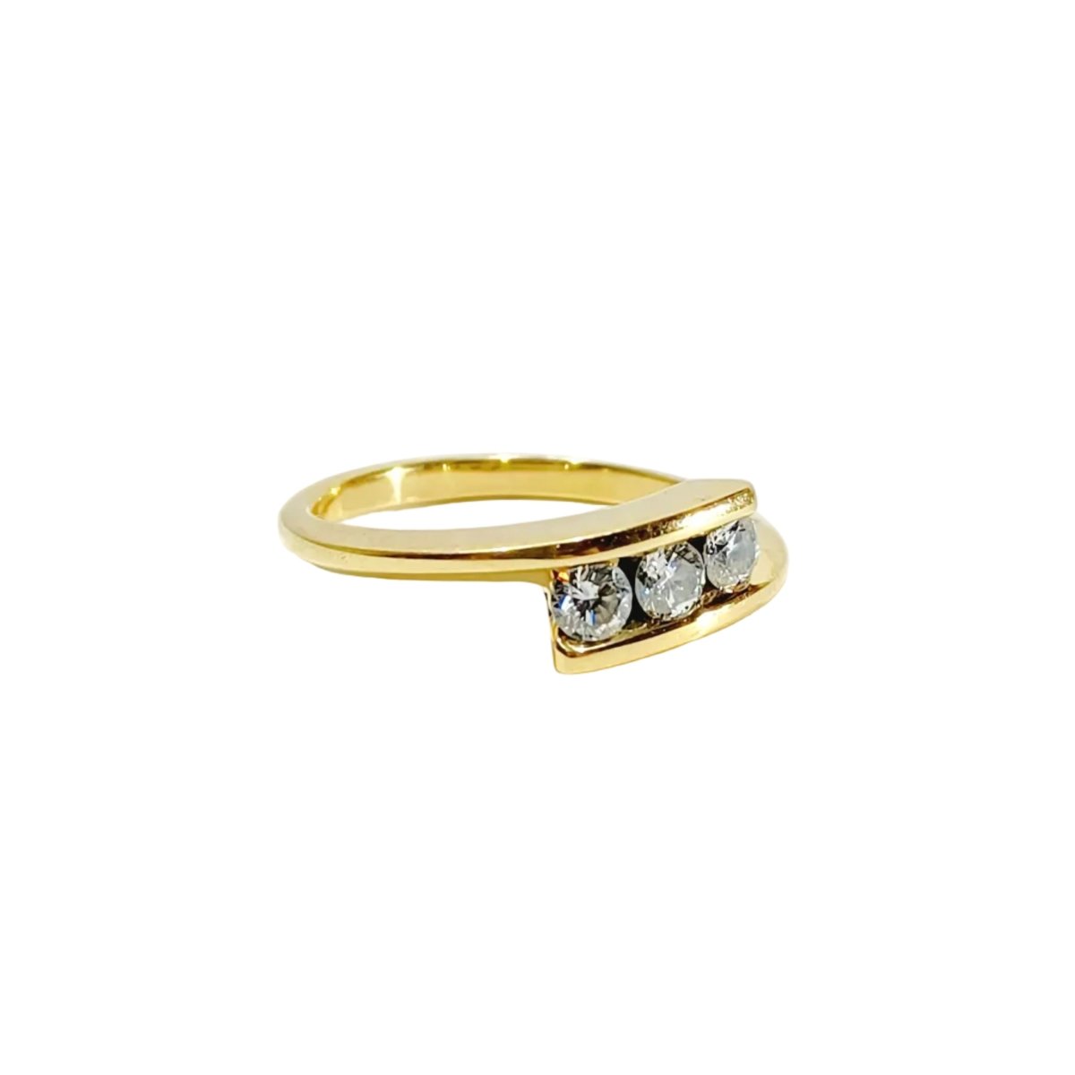 Bague Alliance en or et diamants - Castafiore