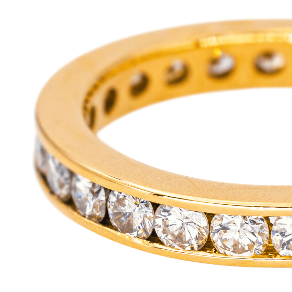 Bague Alliance en or jaune et diamant - Castafiore